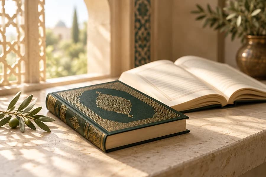 کتاب و فضای آرام مطالعه معارف اسلامی